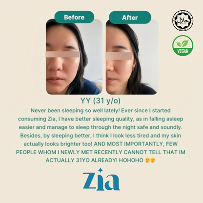 Zia Sleep Whitening Vegan Plant Based Collagen Drink (Japan Formulated)