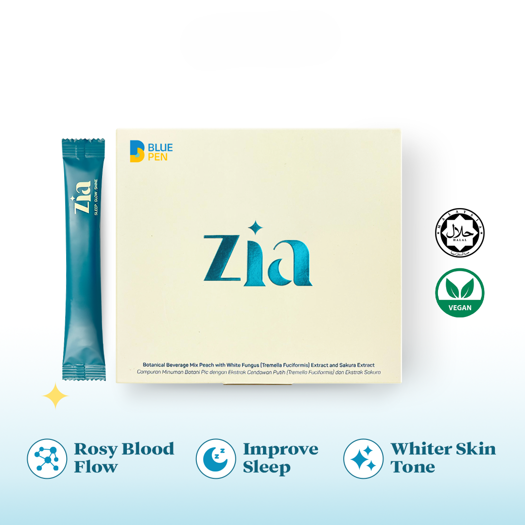 Zia Sleep Whitening Vegan Plant Based Collagen Drink (Japan Formulated)