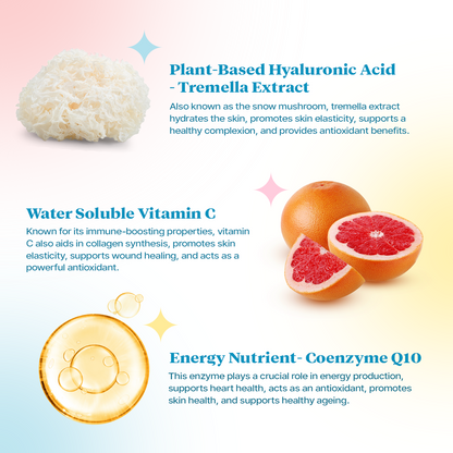 Zia Sleep Whitening Vegan Plant Based Collagen Drink (Japan Formulated)